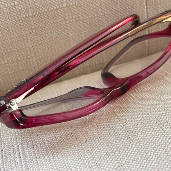 Ray-ban Women Eyeglasses Frame Double Tone Reddish Purple for small Face RB1531 - Picture 4 of 11